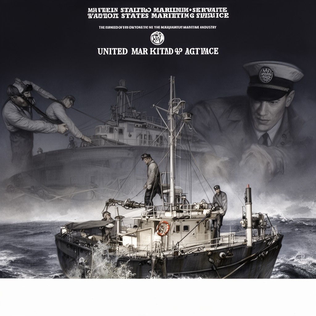 AI-generated illustration of United States Maritime Service