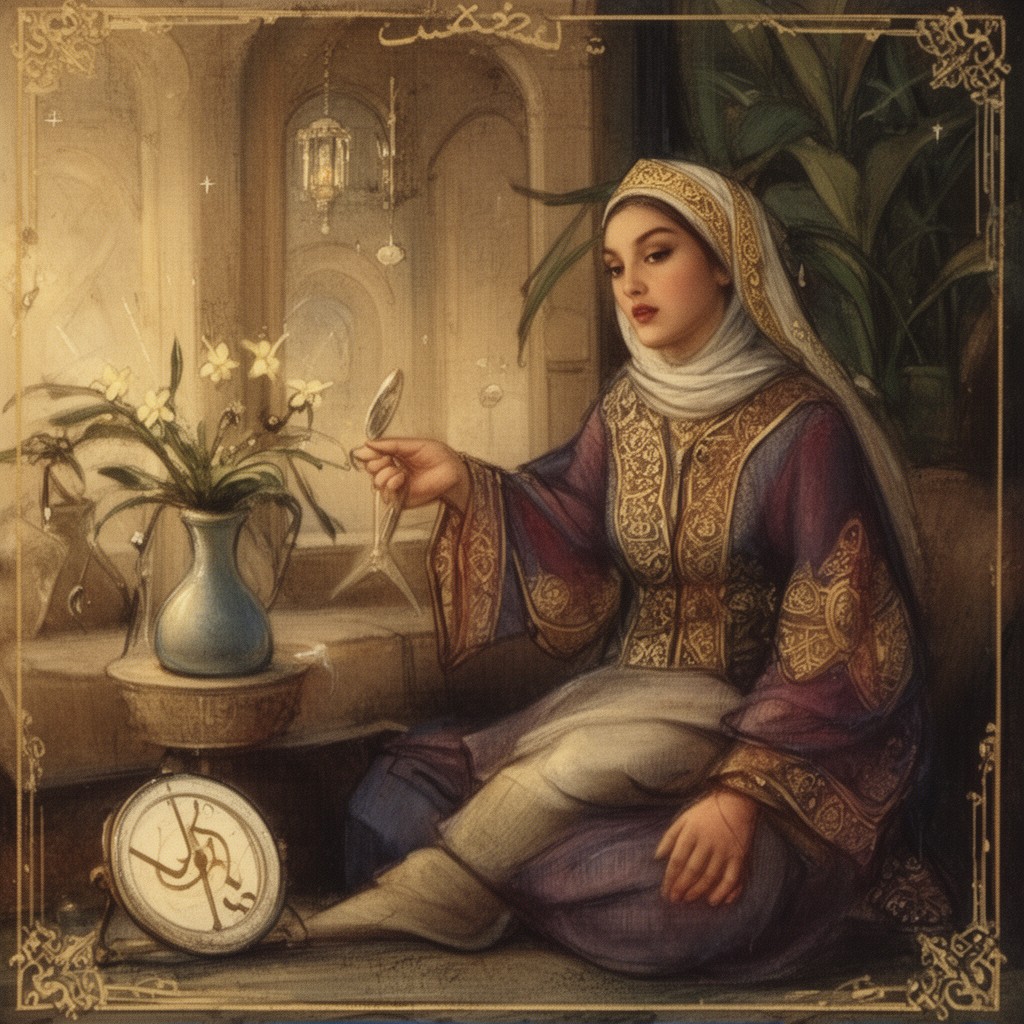 AI-generated illustration of Ruqayyah bint Muhammad
