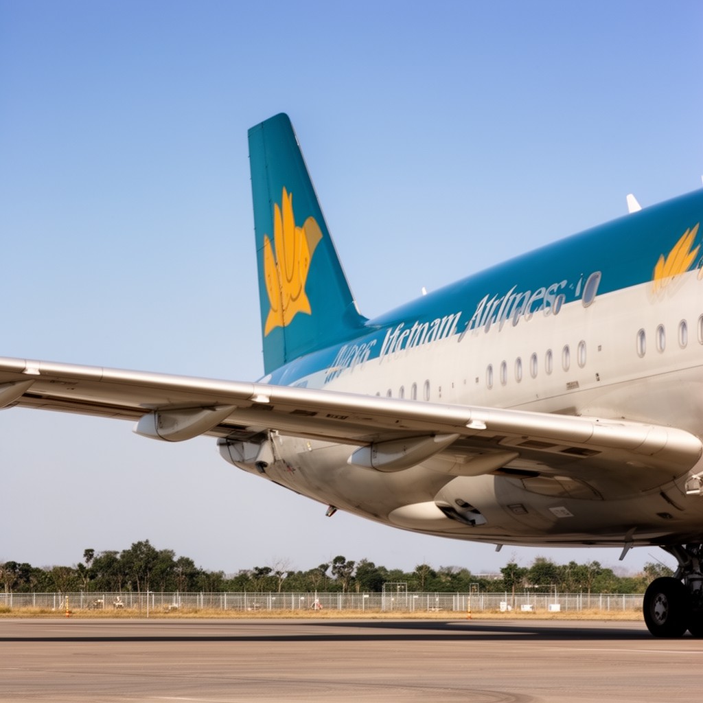 AI-generated illustration of Vietnam Airlines