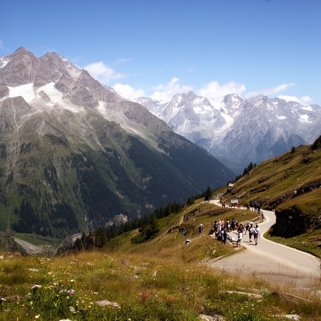 AI-generated illustration of Col de l’Échelle