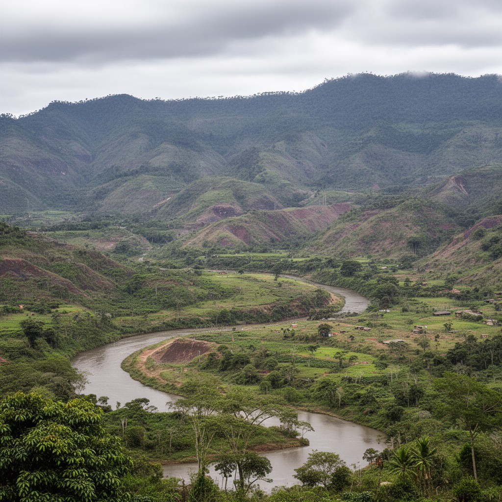 AI-generated illustration of Huila Department