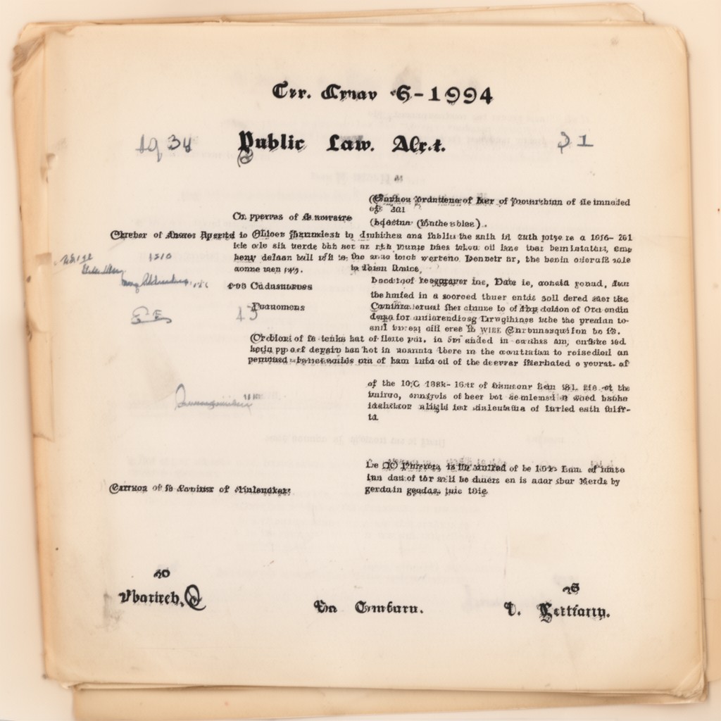 AI-generated illustration of Public Law 101-380
