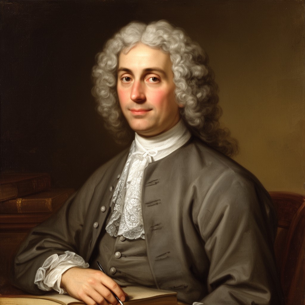 AI-generated illustration of Jonathan Swift