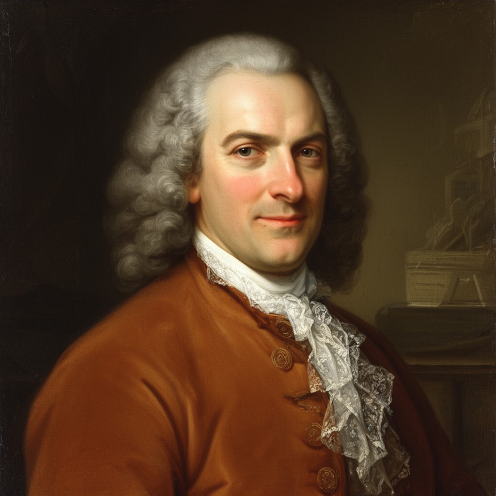 AI-generated illustration of Johann Christoph Pepusch