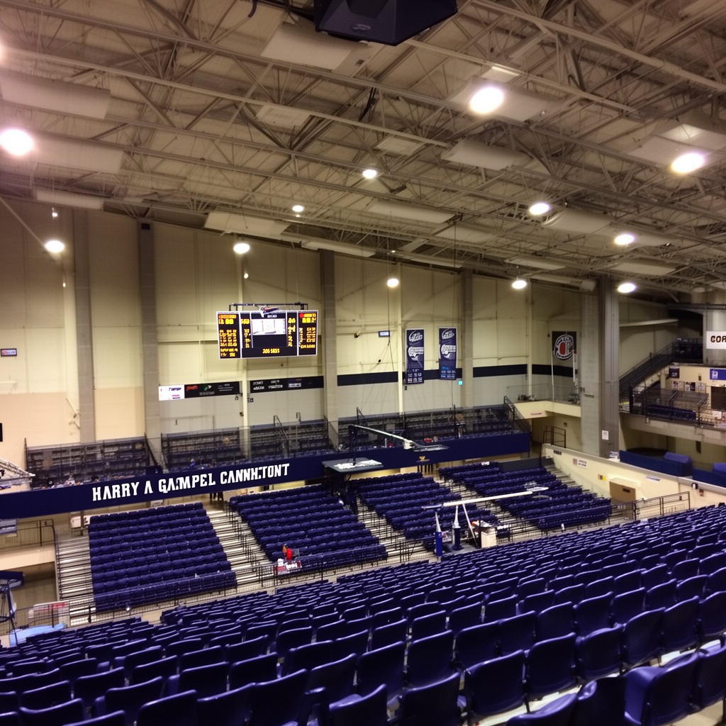 AI-generated illustration of Harry A. Gampel Pavilion