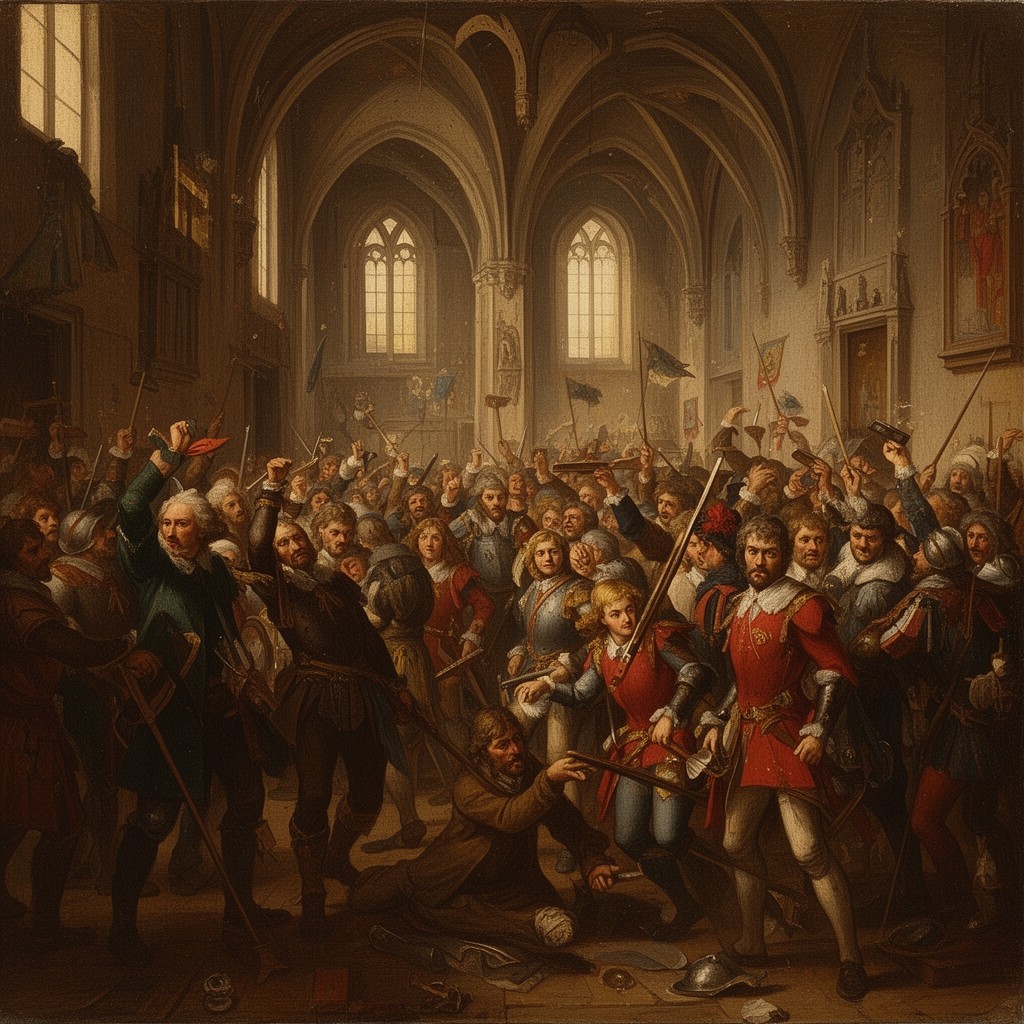AI-generated illustration of Massacre of Vassy