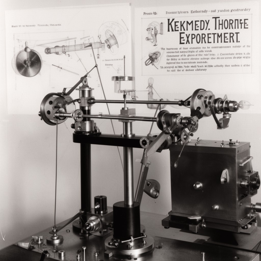 AI-generated illustration of Kennedy–Thorndike experiment