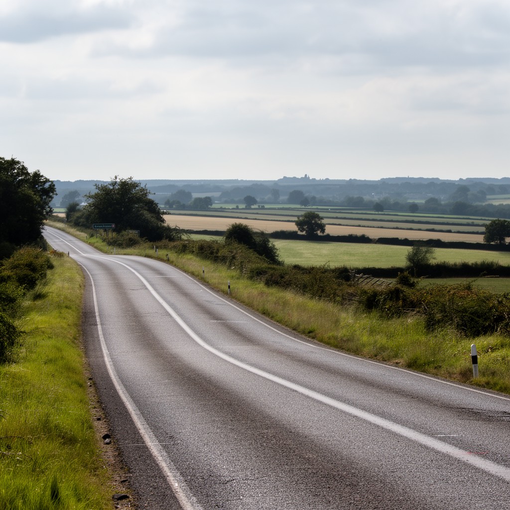 AI-generated illustration of A151 road