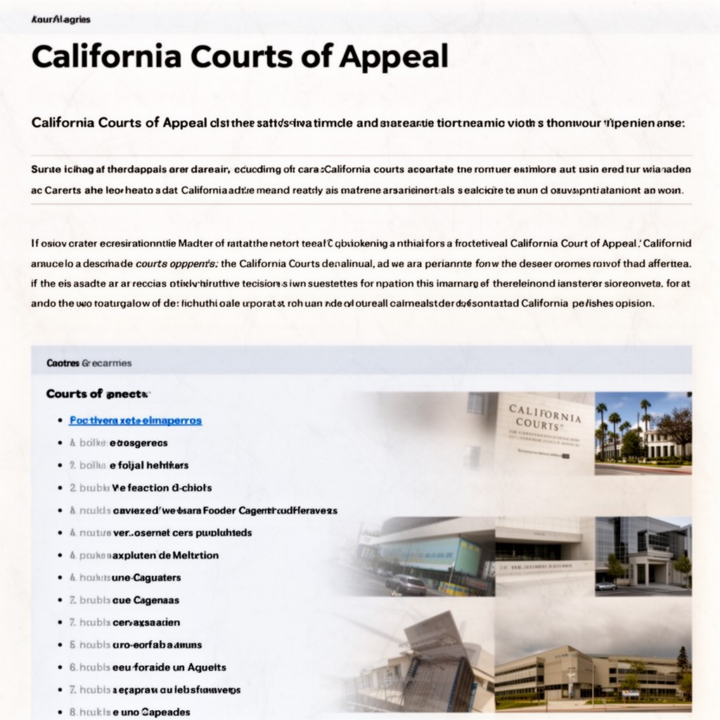 AI-generated illustration of California Courts of Appeal