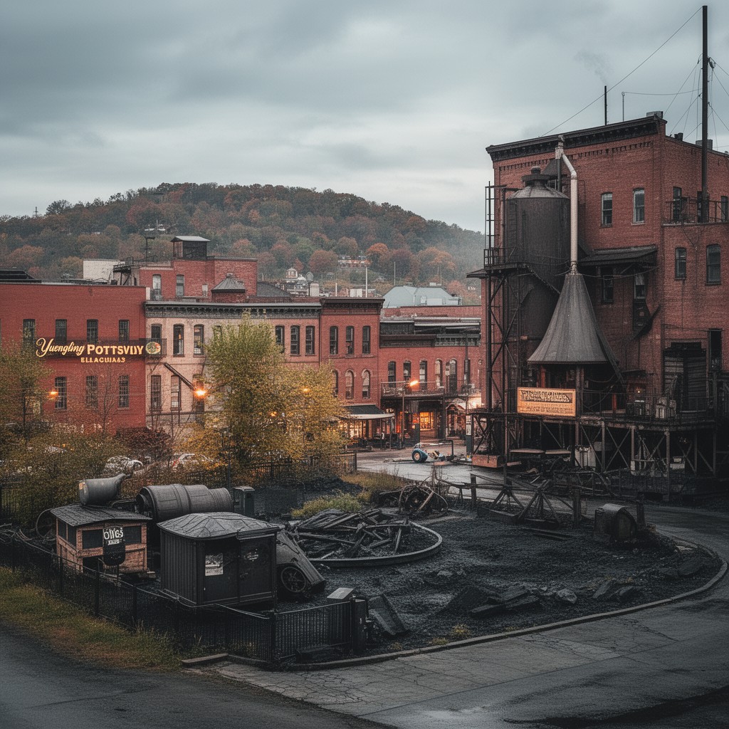 AI-generated illustration of Pottsville, Pennsylvania