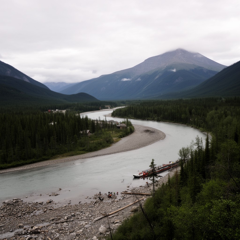 AI-generated illustration of Yukon River