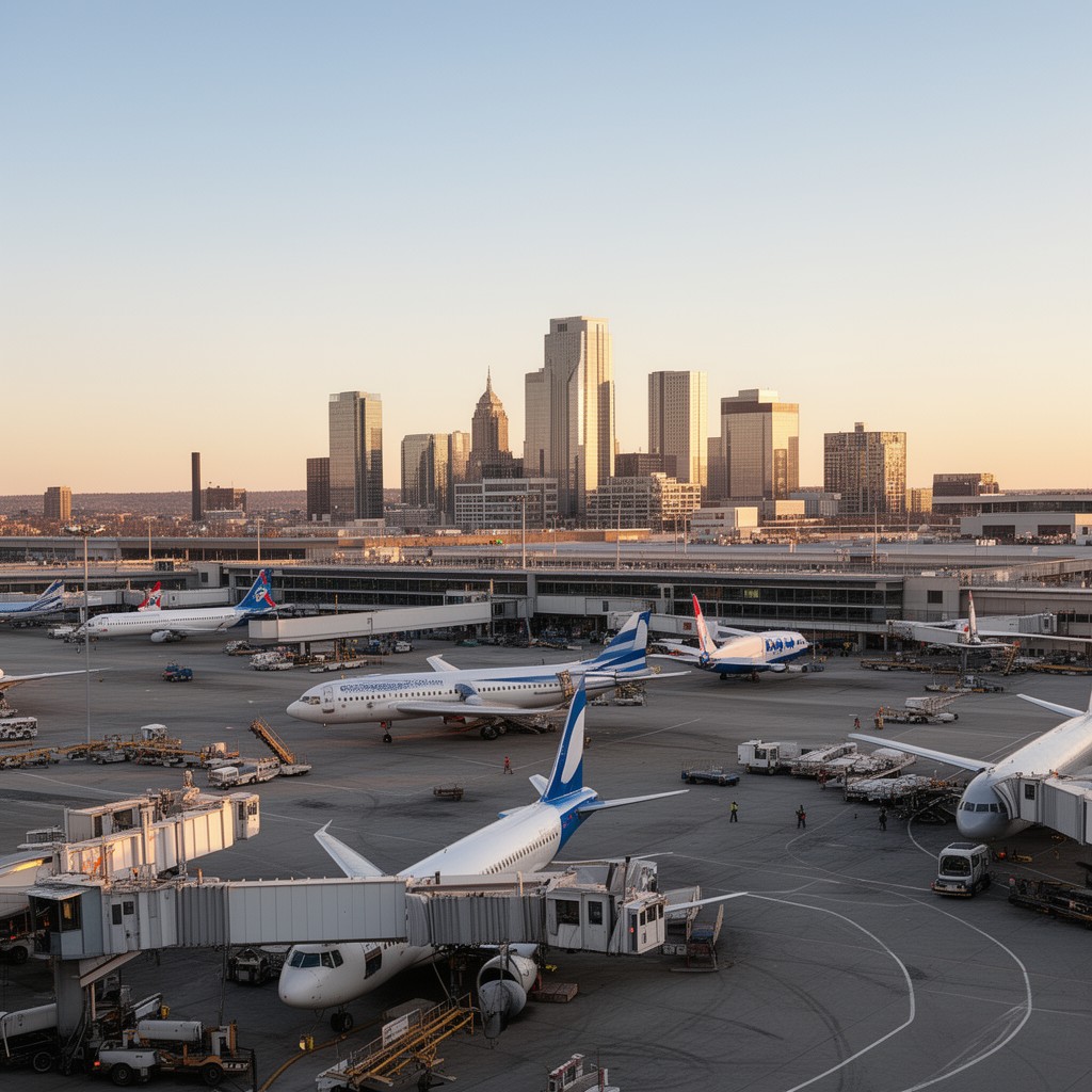 AI-generated illustration of Minneapolis–Saint Paul International Airport