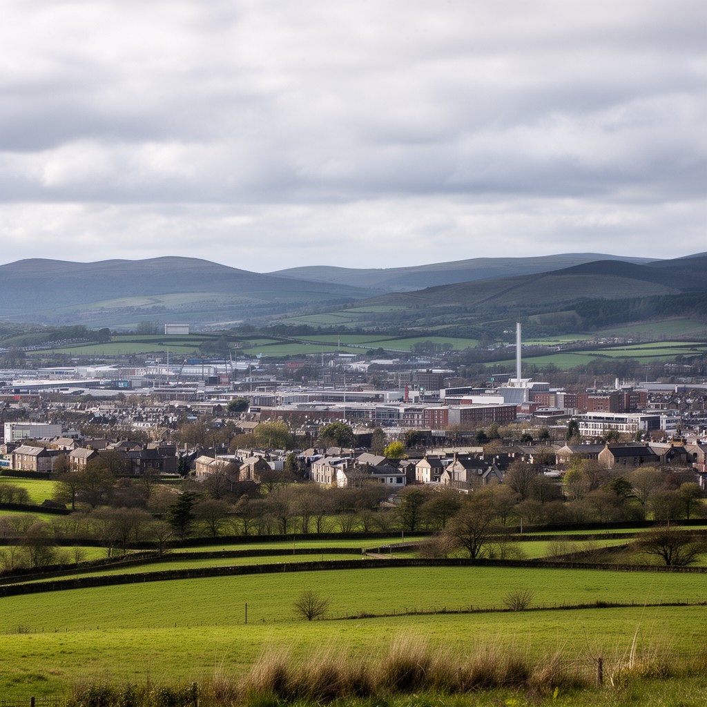 AI-generated illustration of South Lanarkshire