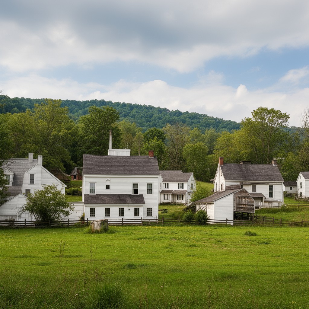 AI-generated illustration of West Overton, Pennsylvania