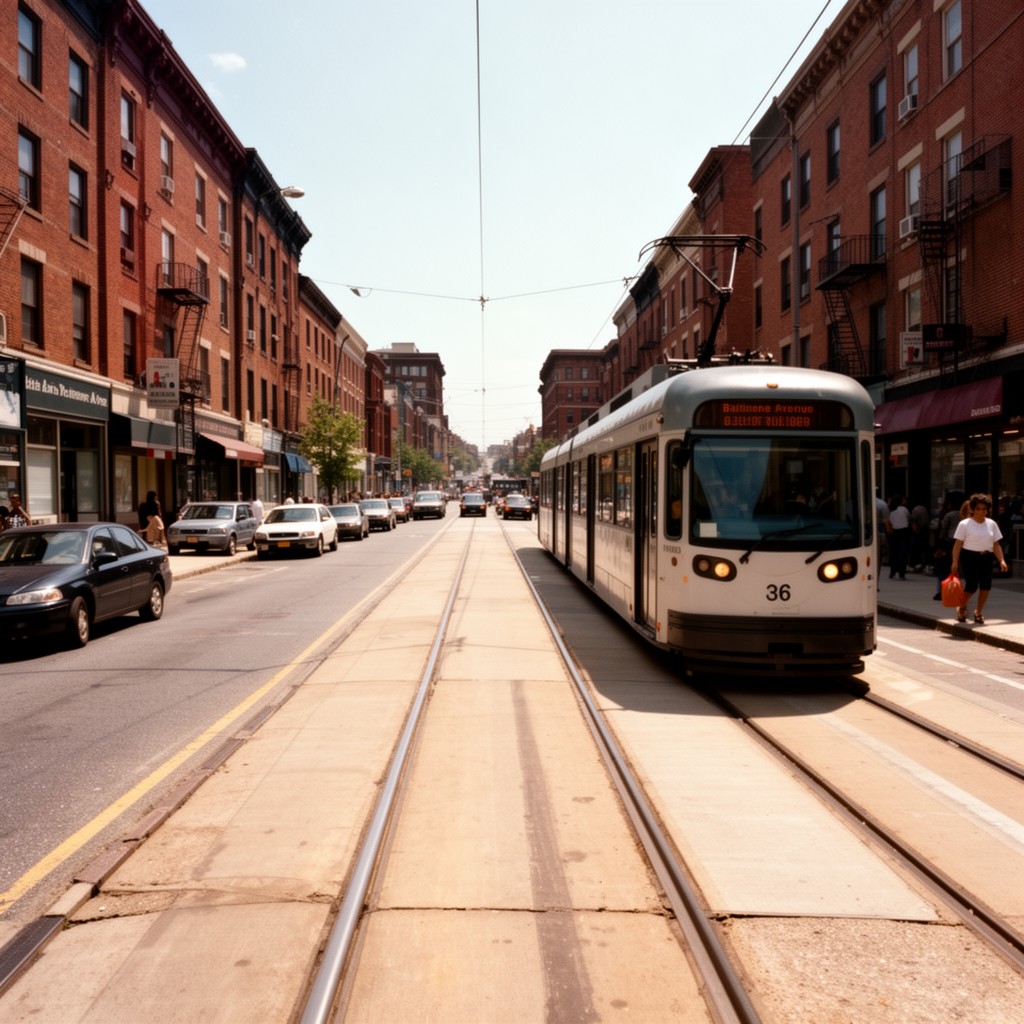AI-generated illustration of Baltimore Avenue
