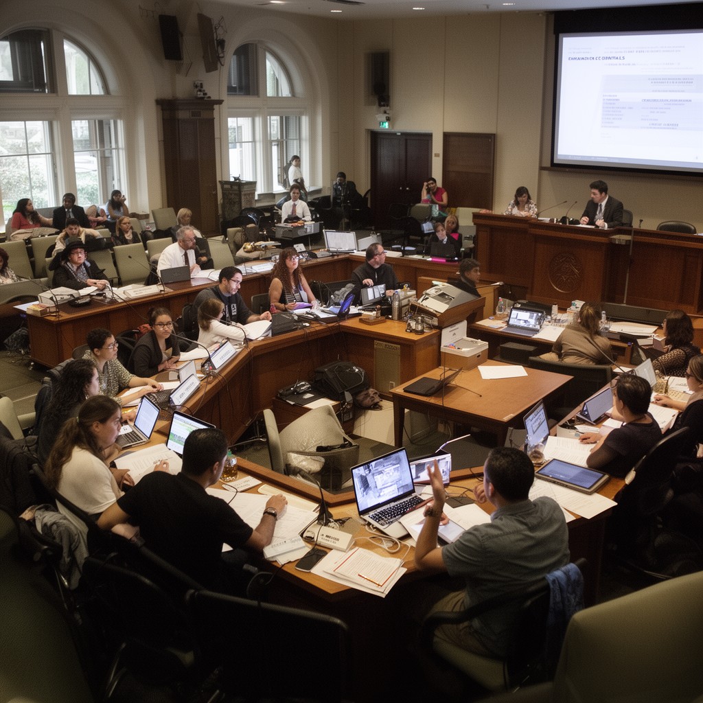AI-generated illustration of Oakland City Council