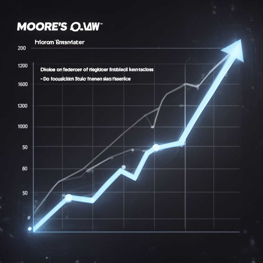 AI-generated illustration of Moore's law