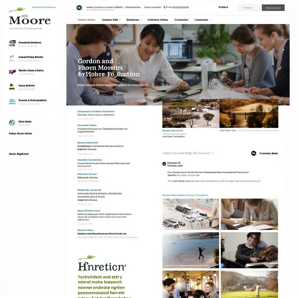 AI-generated illustration of Gordon and Betty Moore Foundation