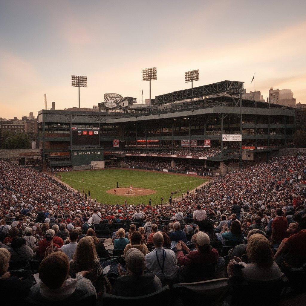 AI-generated illustration of Braves Field