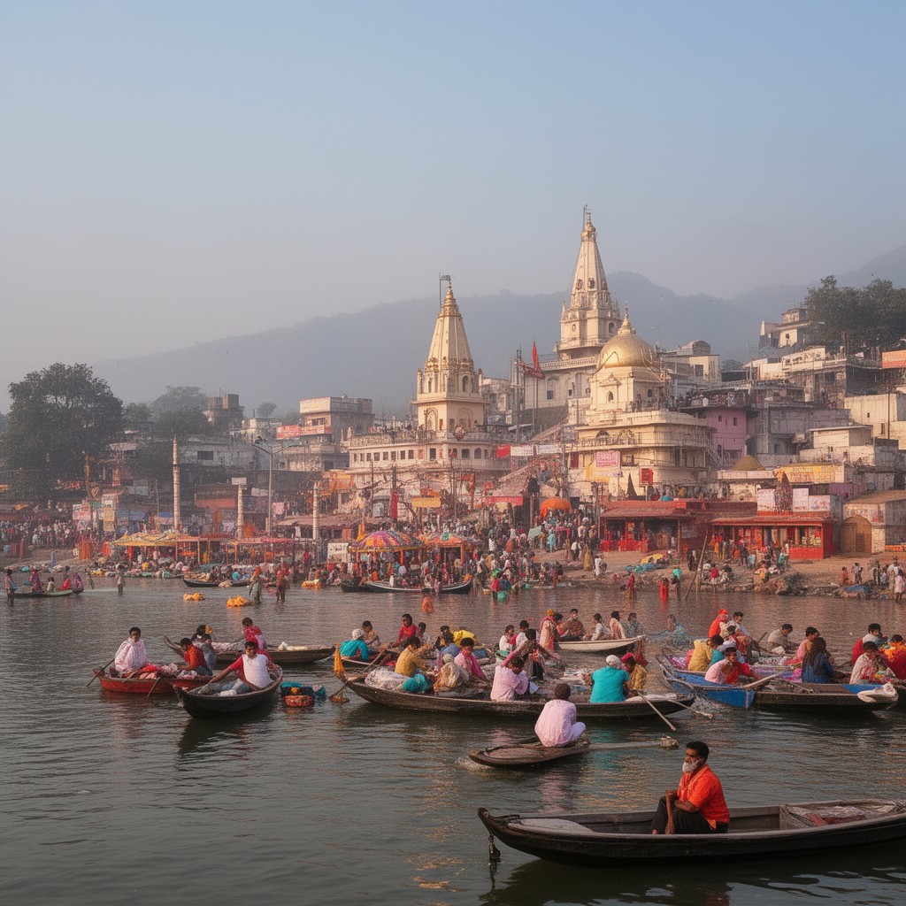 AI-generated illustration of Haridwar