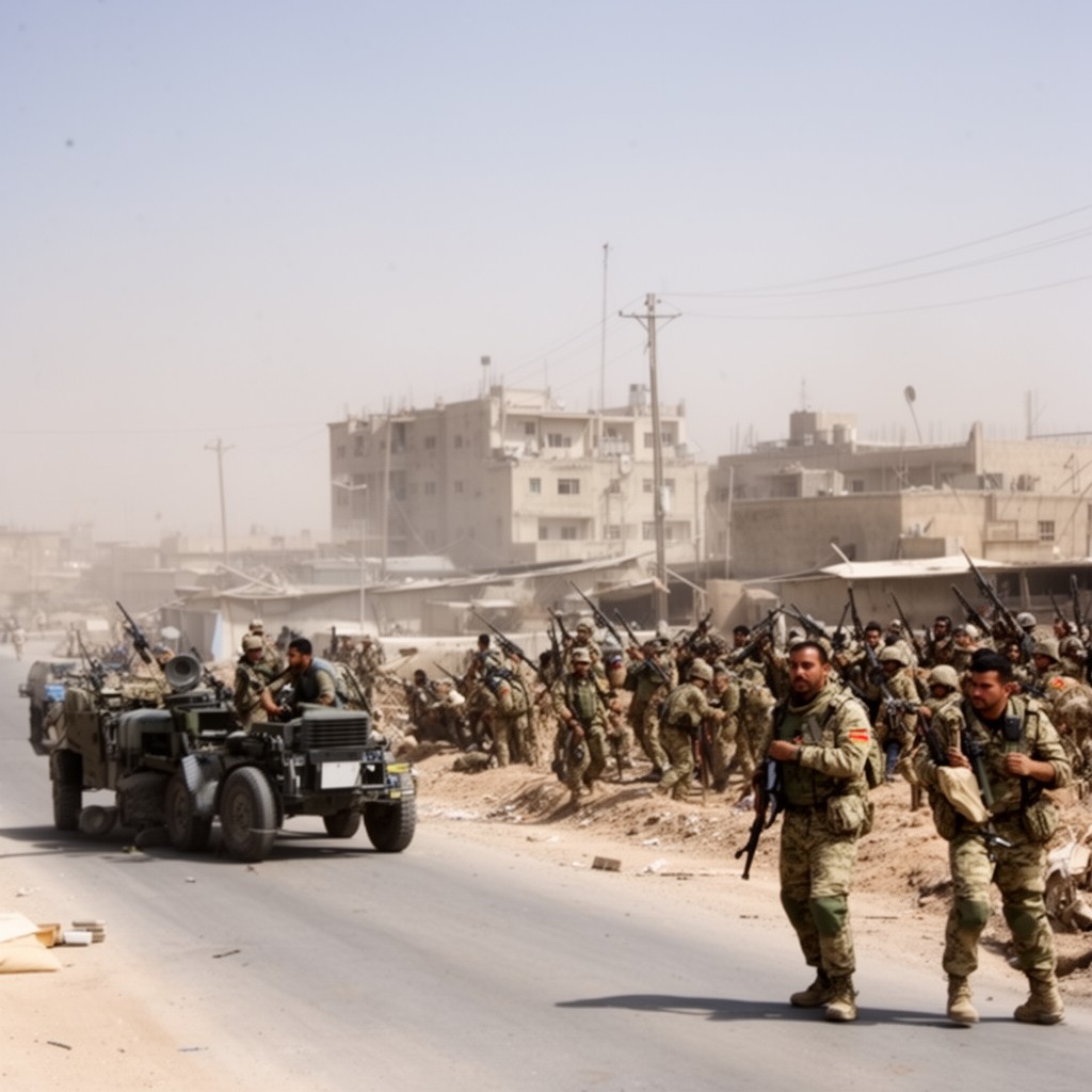 AI-generated illustration of Operation al-Fajr