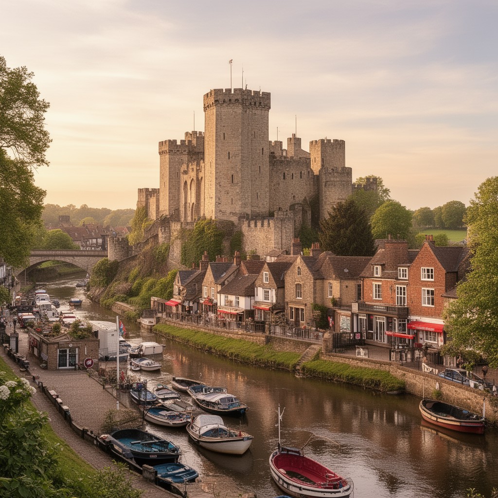AI-generated illustration of Tonbridge