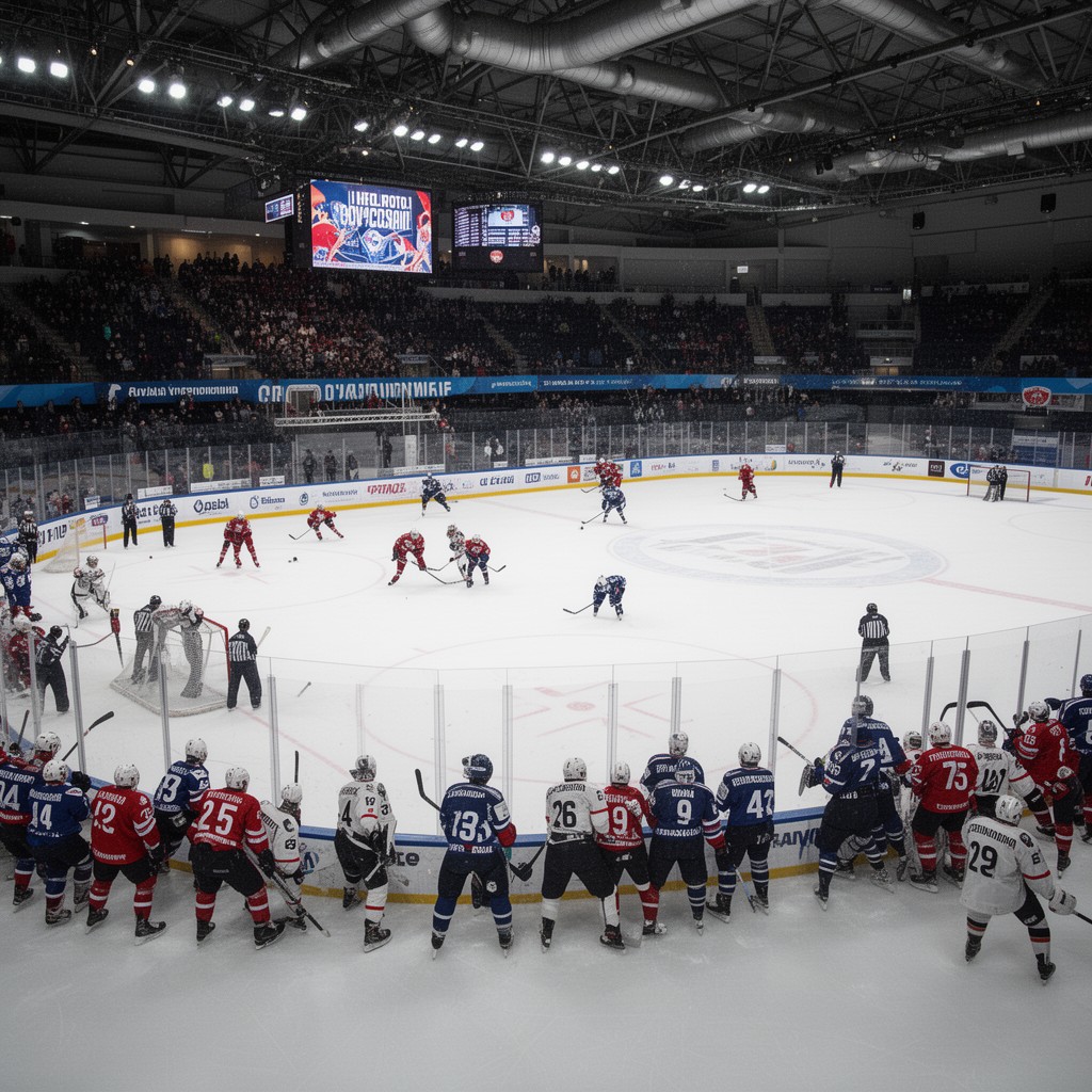 AI-generated illustration of IIHF Division I World Championship