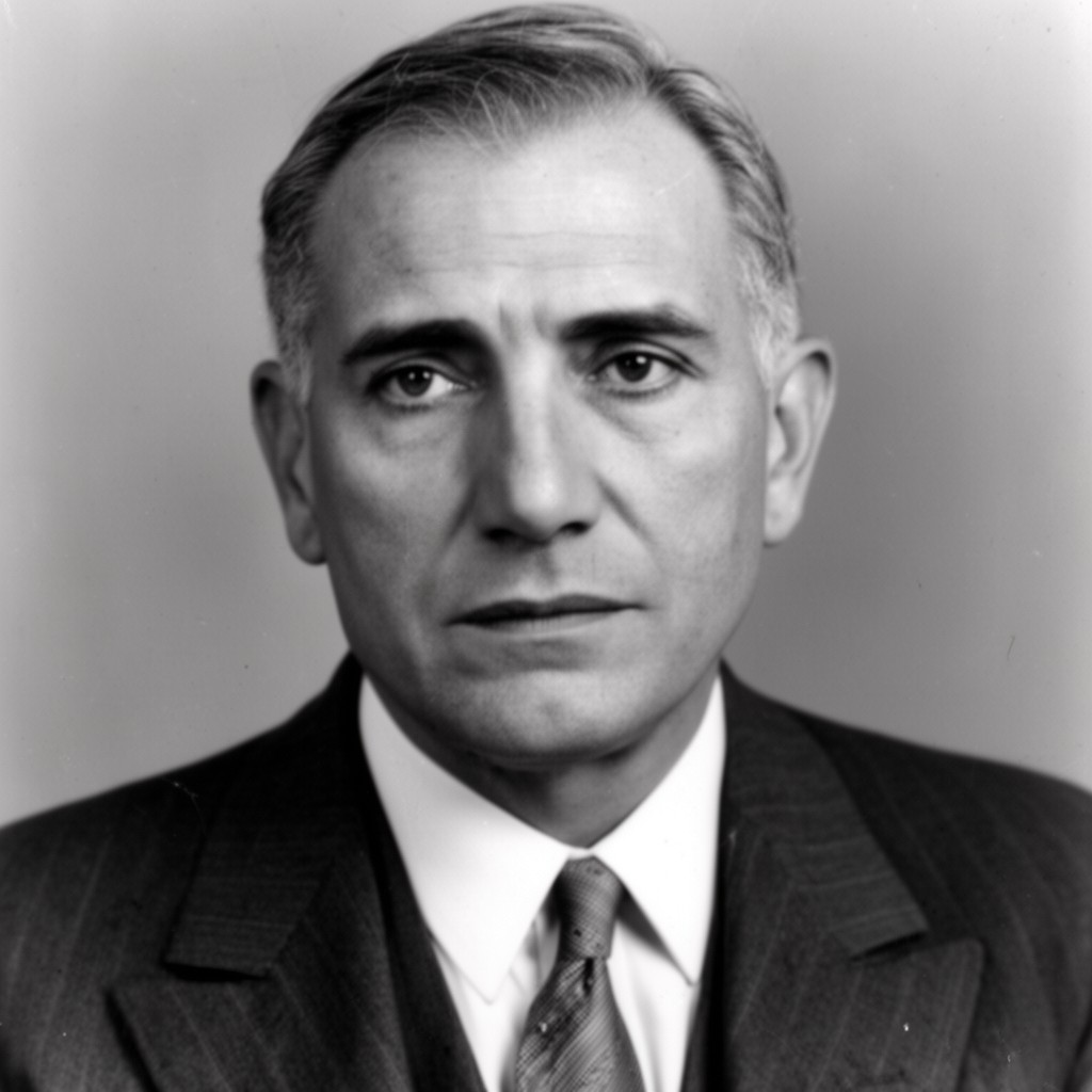 AI-generated illustration of Gabriel González Videla