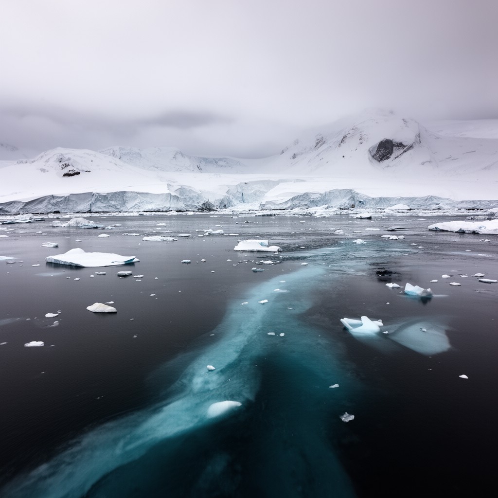 AI-generated illustration of Bransfield Strait