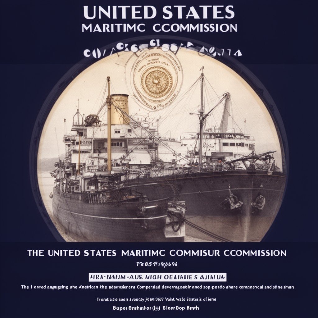 AI-generated illustration of United States Maritime Commission