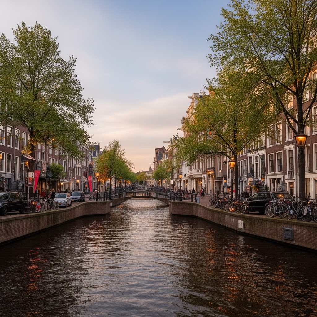 AI-generated illustration of Nieuwe Herengracht