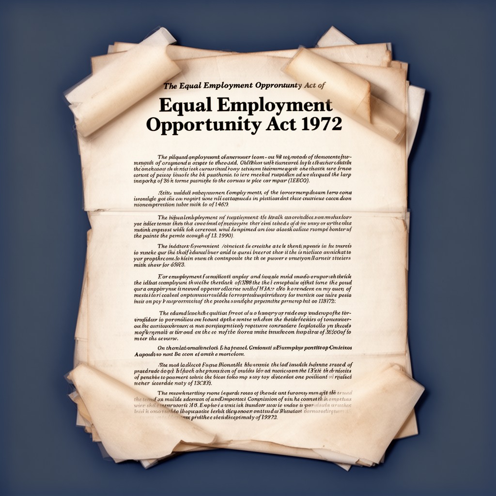 AI-generated illustration of Equal Employment Opportunity Act of 1972