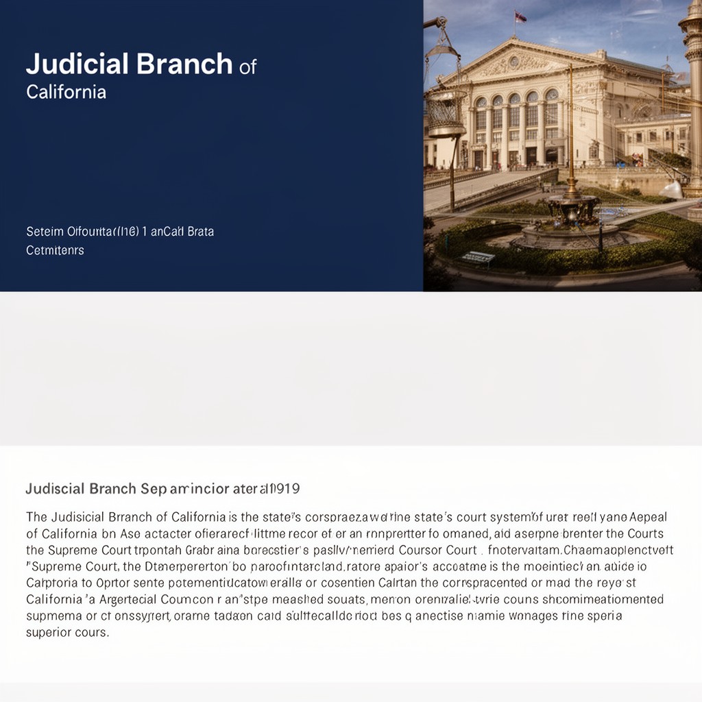 AI-generated illustration of Judicial Branch of California