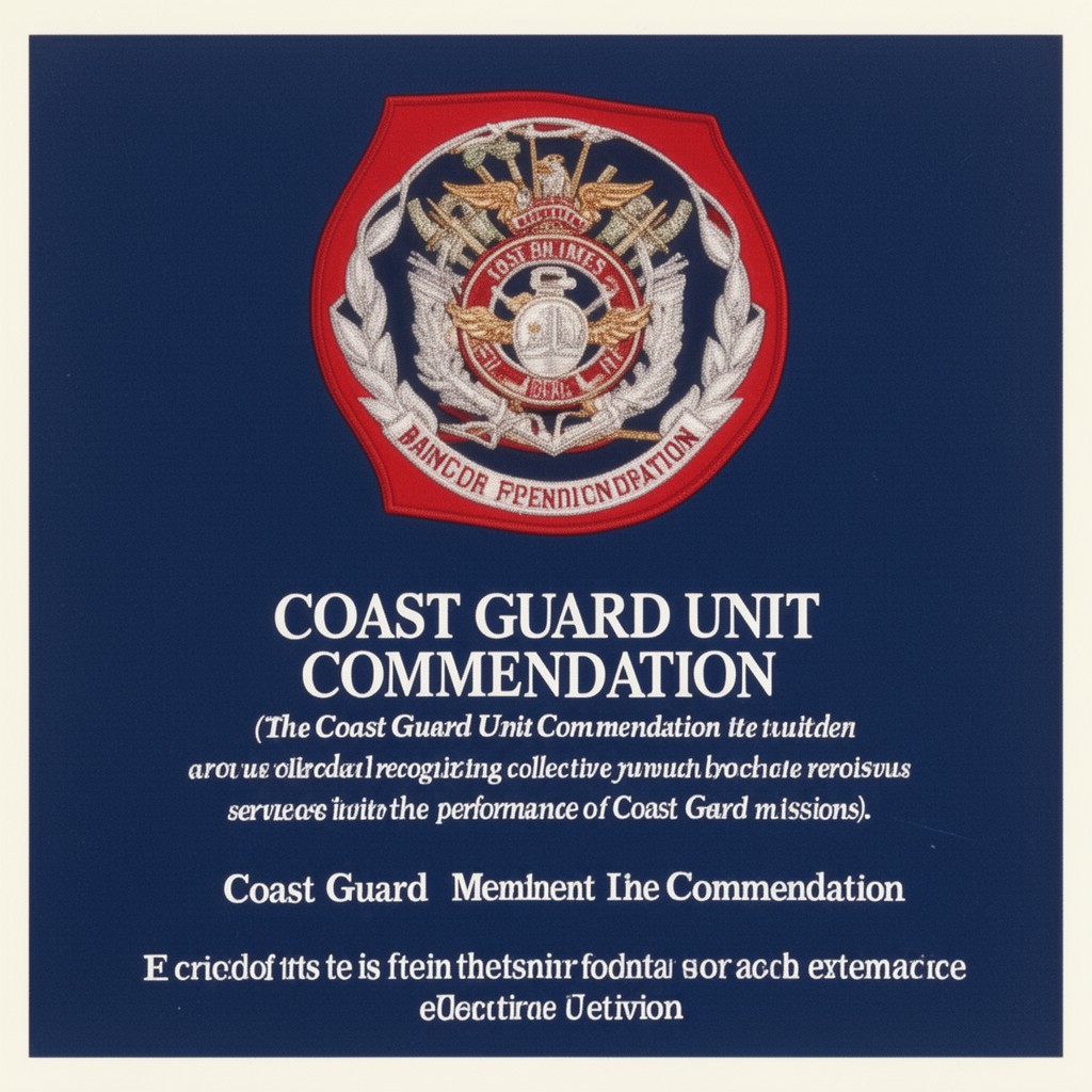 AI-generated illustration of Coast Guard Unit Commendation