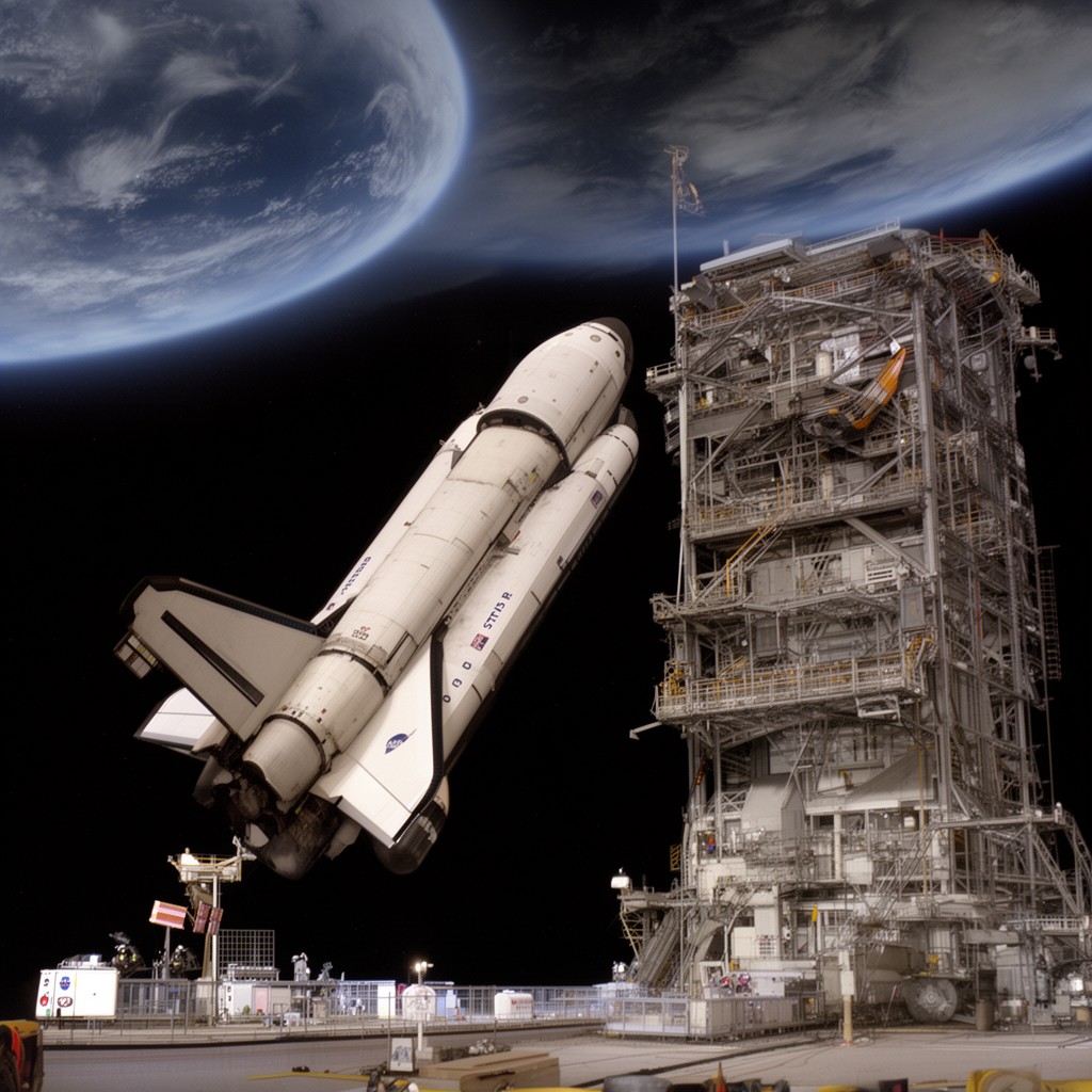AI-generated illustration of STS-135