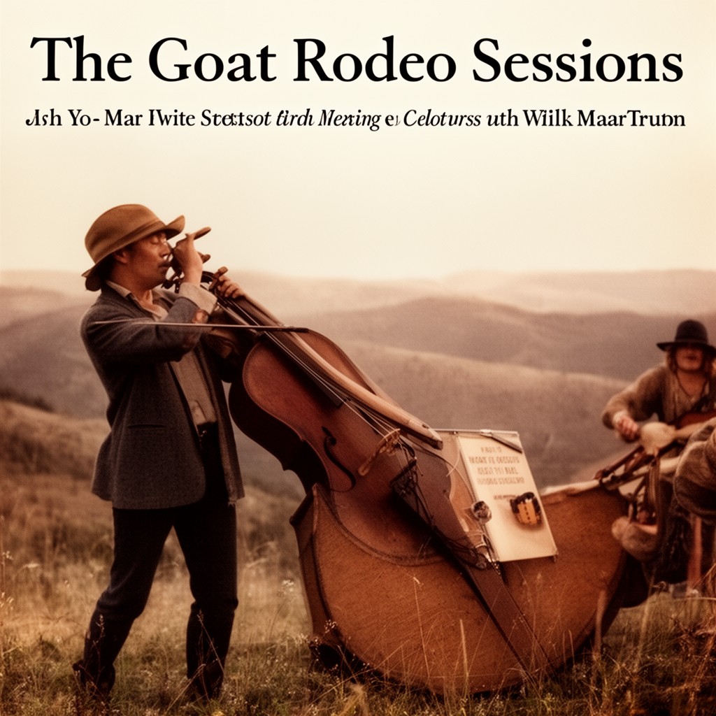 AI-generated illustration of "The Goat Rodeo Sessions" album