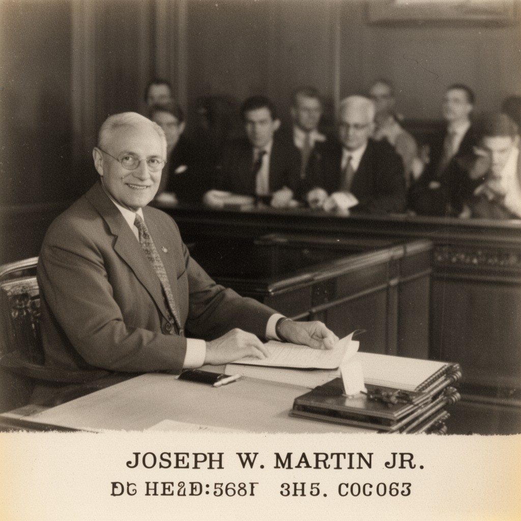 AI-generated illustration of Joseph W. Martin Jr.