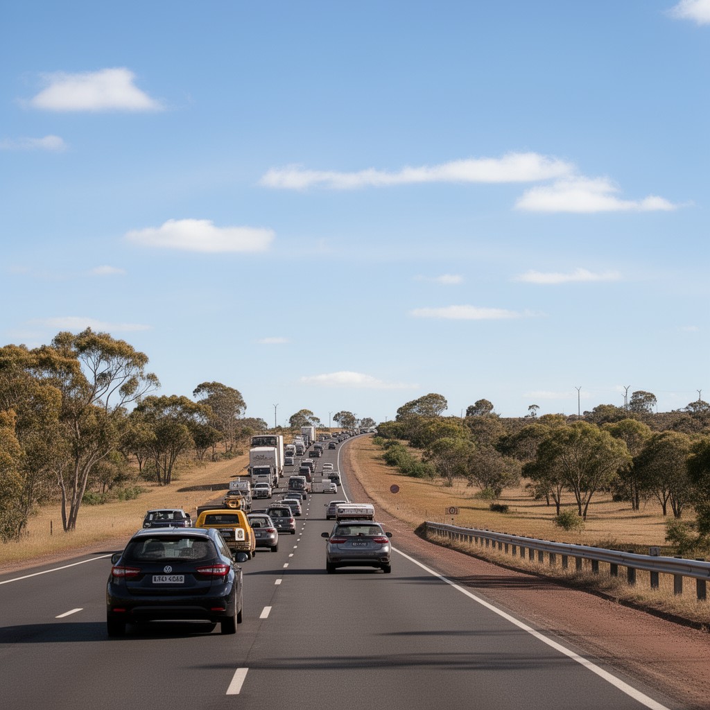 AI-generated illustration of Newell Highway