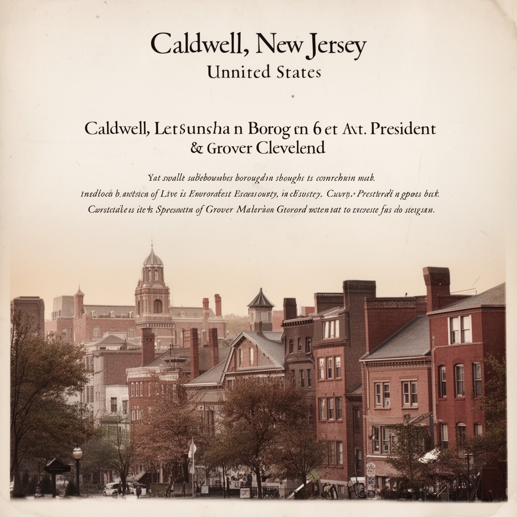 AI-generated illustration of Caldwell, New Jersey, United States
