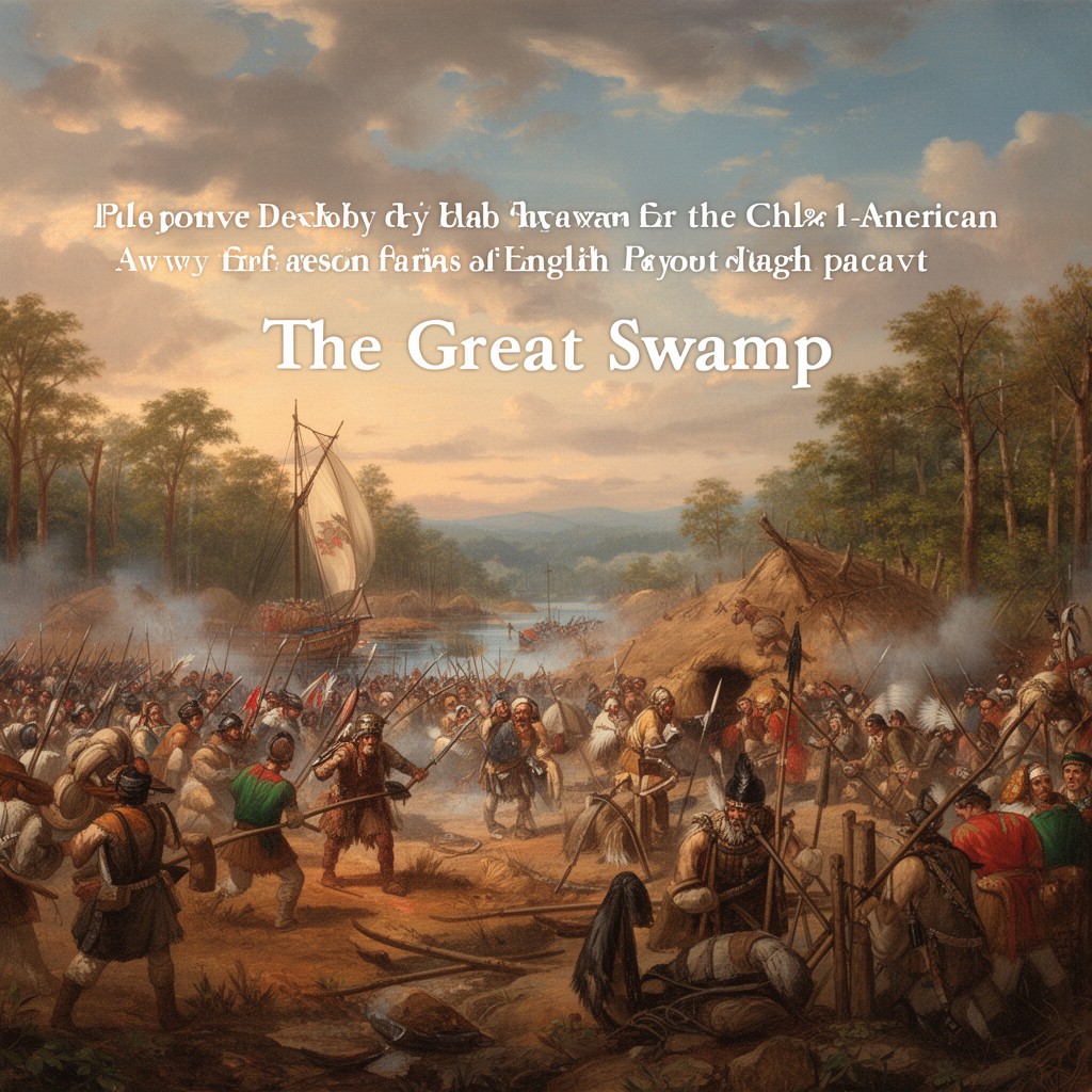 AI-generated illustration of Battle of the Great Swamp