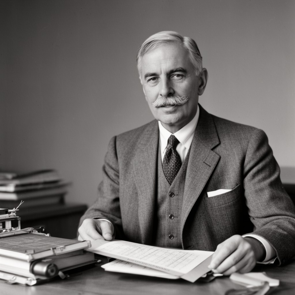 AI-generated illustration of Ernst Göhner
