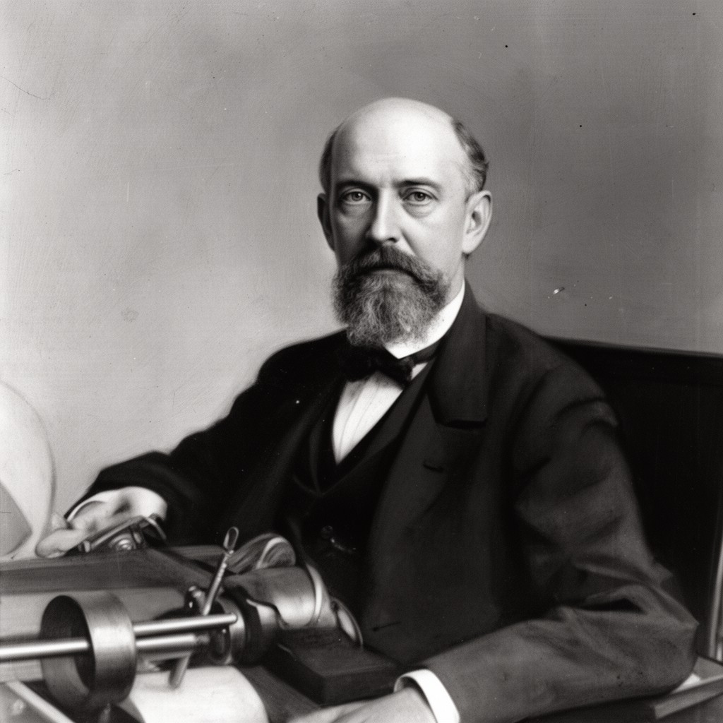 AI-generated illustration of Arnold Sommerfeld