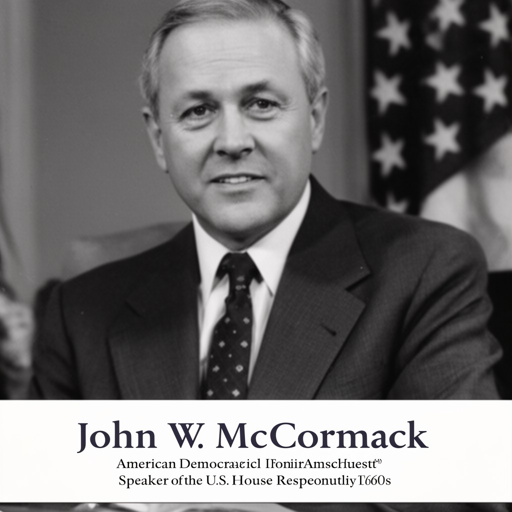 AI-generated illustration of John W. McCormack