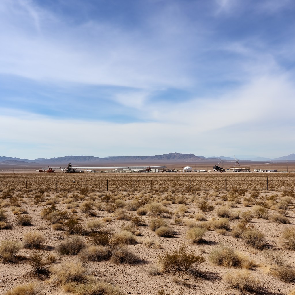 AI-generated illustration of Mojave, California