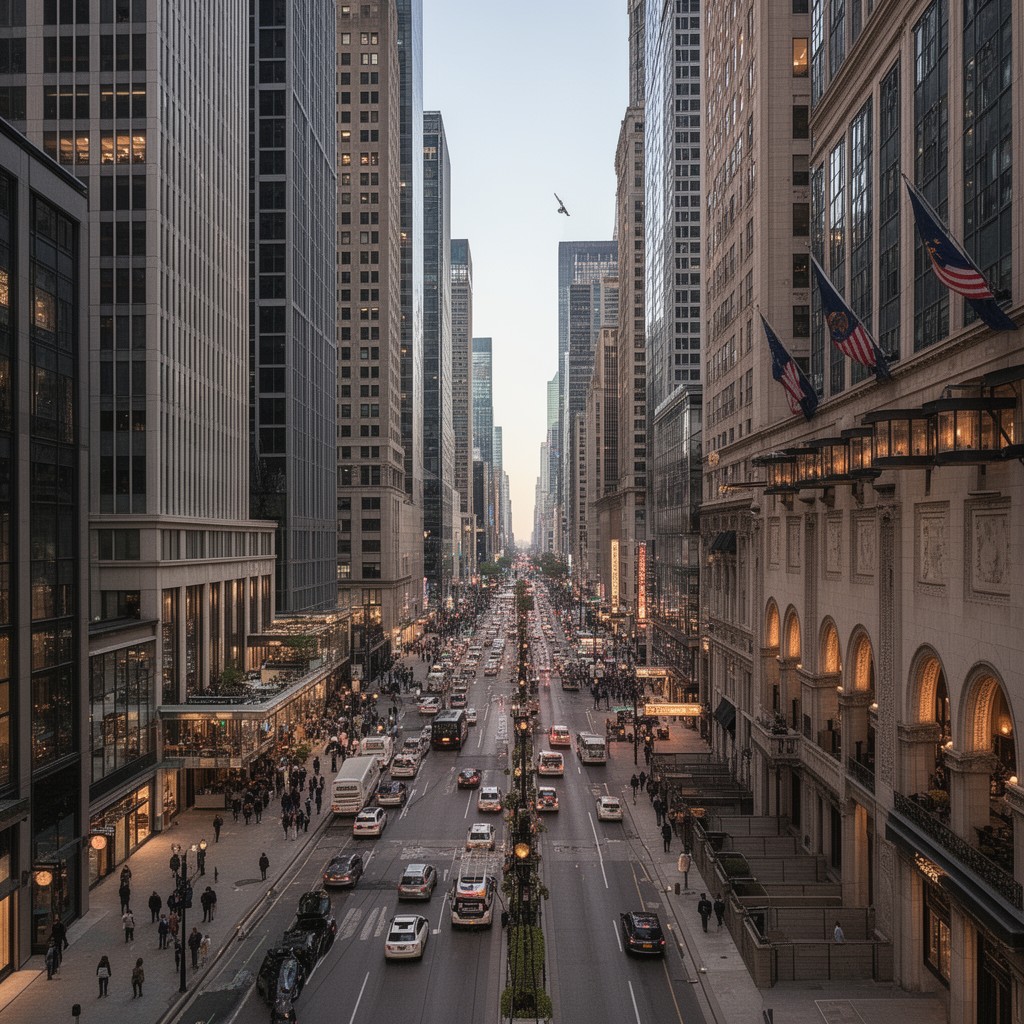AI-generated illustration of North Michigan Avenue