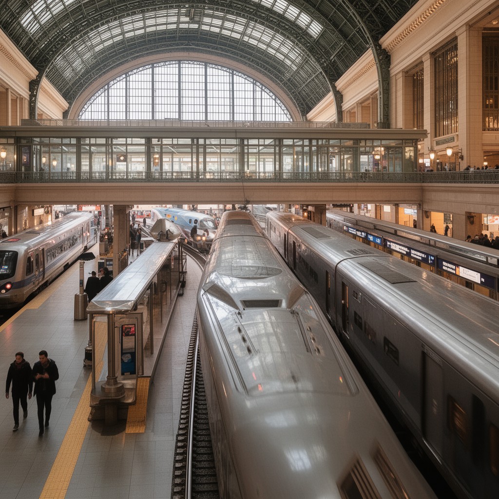 AI-generated illustration of Grand Central Madison