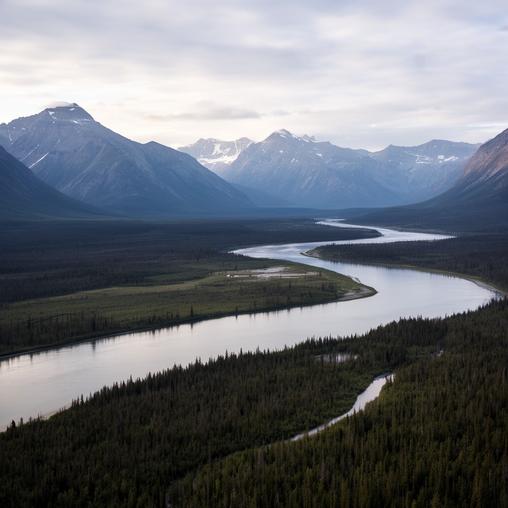 AI-generated illustration of Mackenzie River