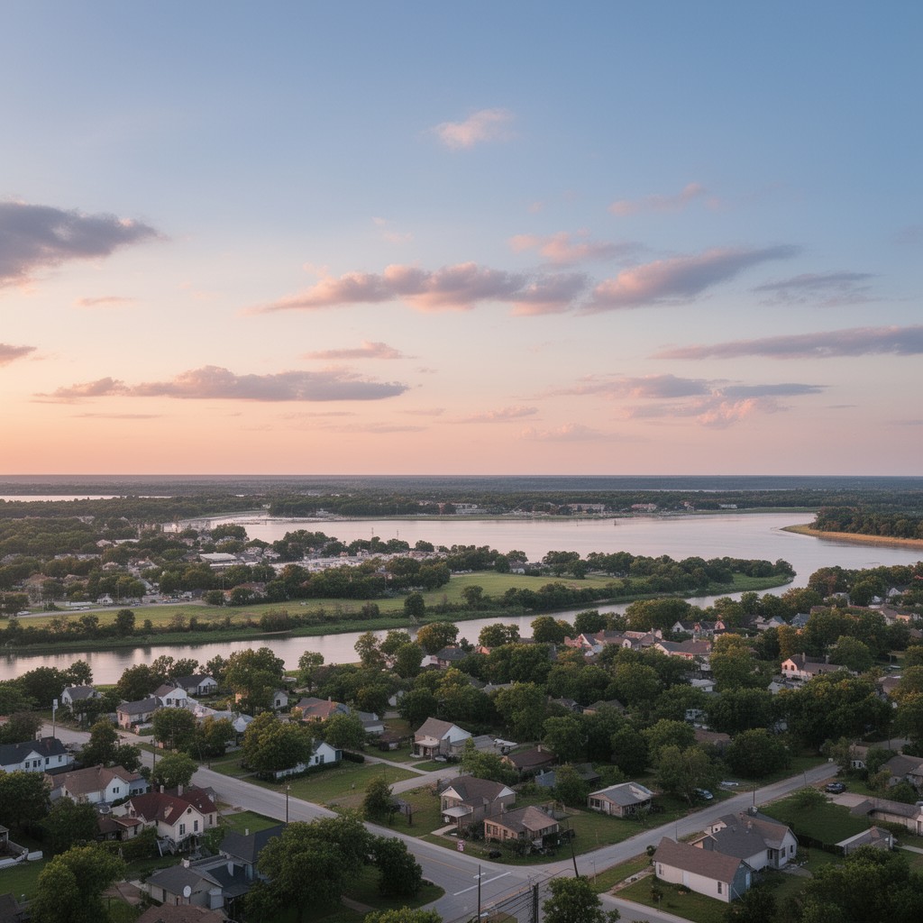 AI-generated illustration of Texoma region