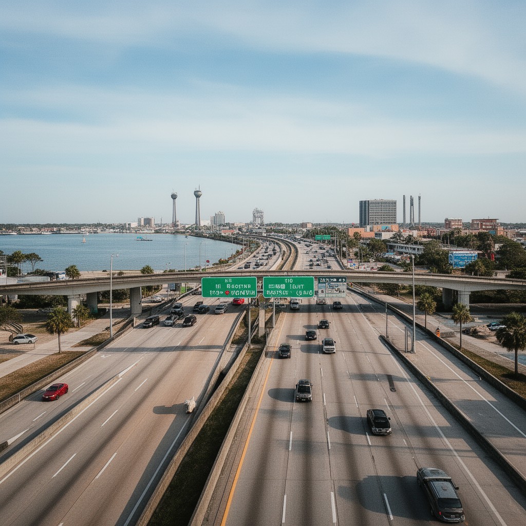 AI-generated illustration of Interstate 110 in Florida