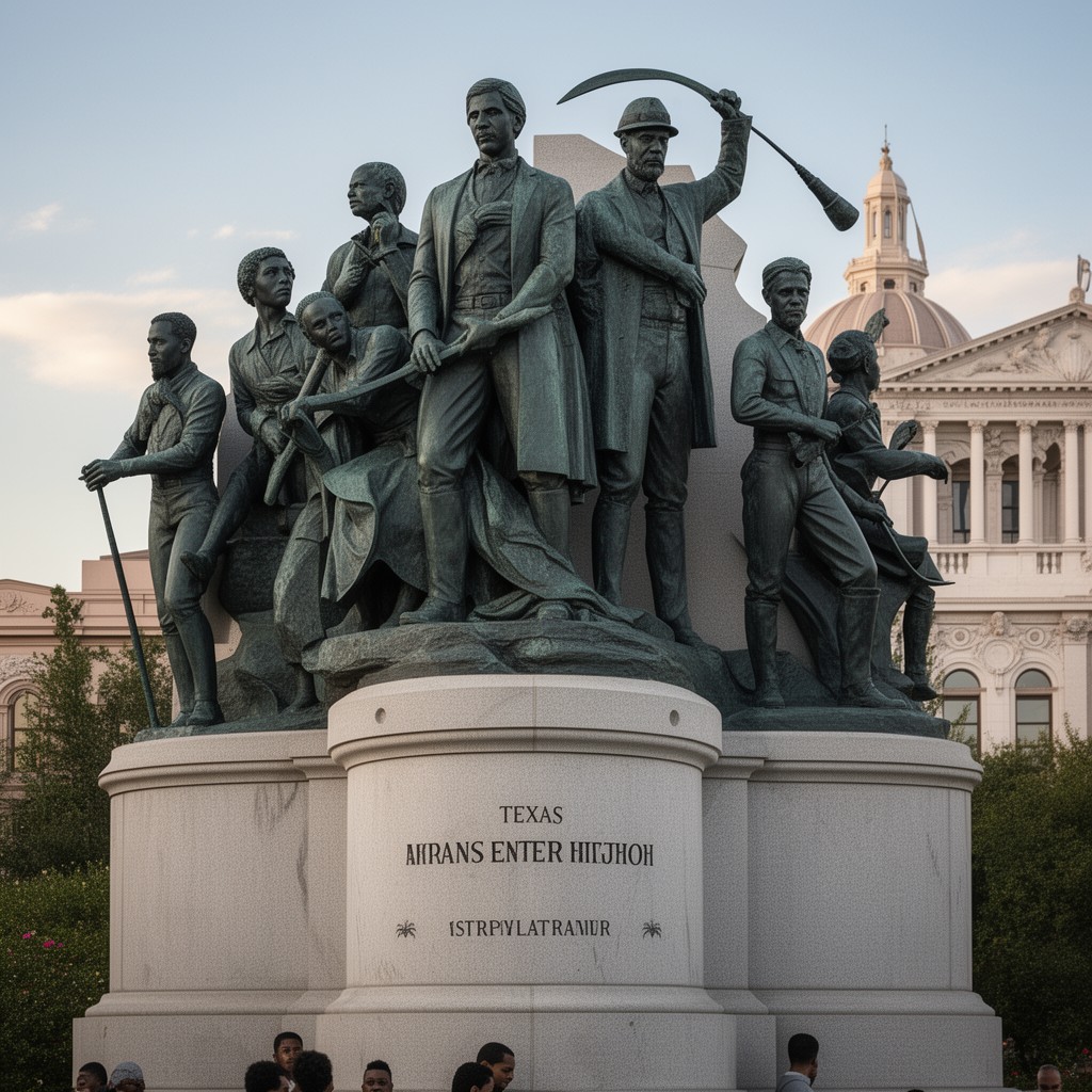 AI-generated illustration of Texas African American History Memorial